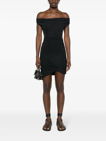 Ester Cowl-Neck Minidress