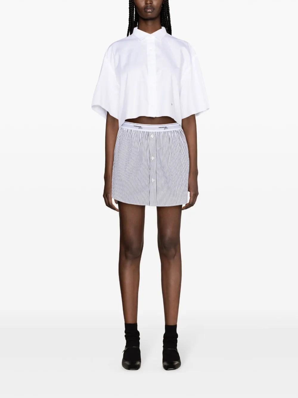 Raw-Cut Cotton Shirt