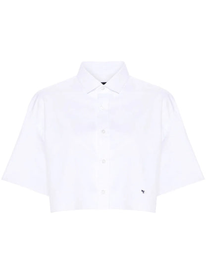 Raw-Cut Cotton Shirt