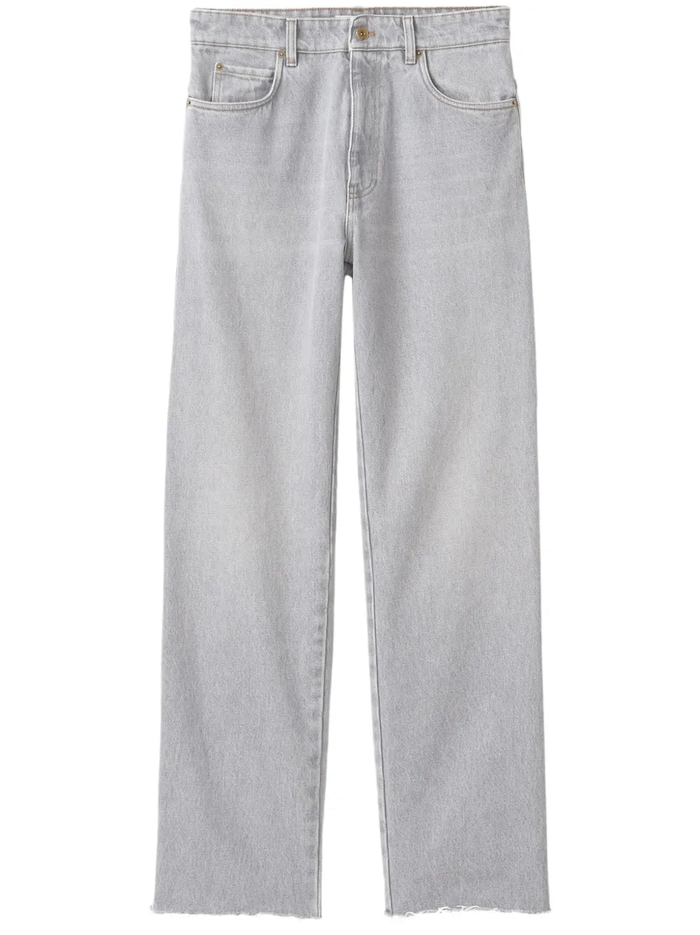 Mid-Rise Straight-Leg Jeans