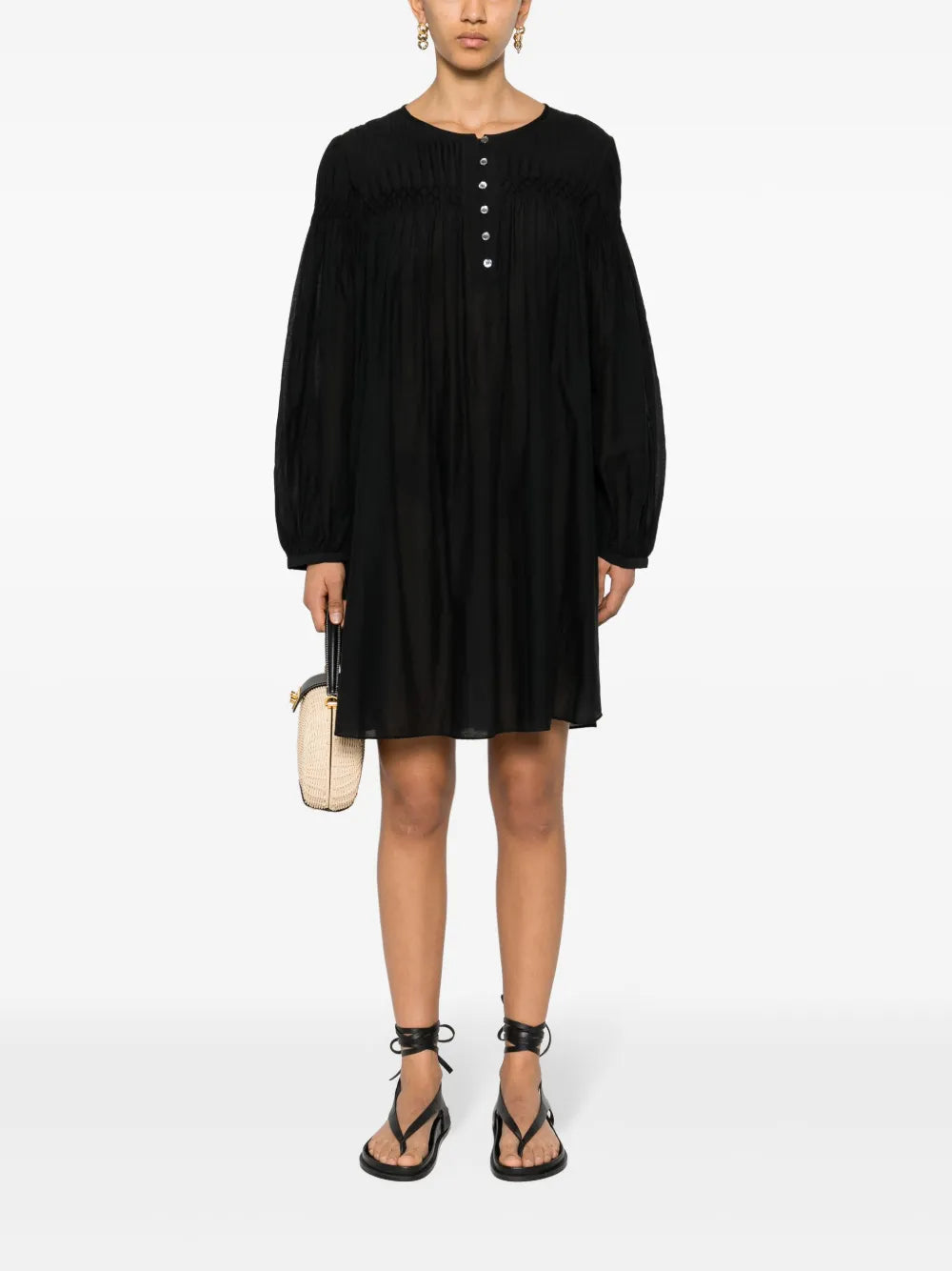 Adeliani Pintuck-Detail Dress