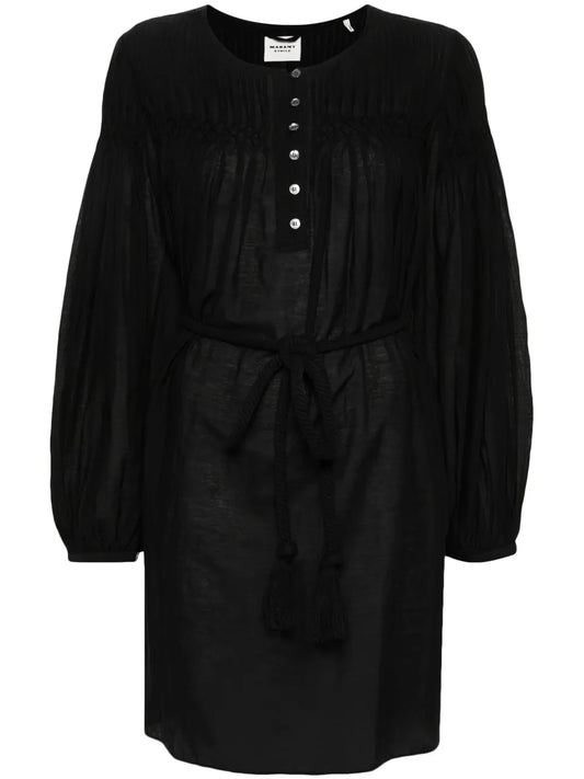 Adeliani Pintuck-Detail Dress