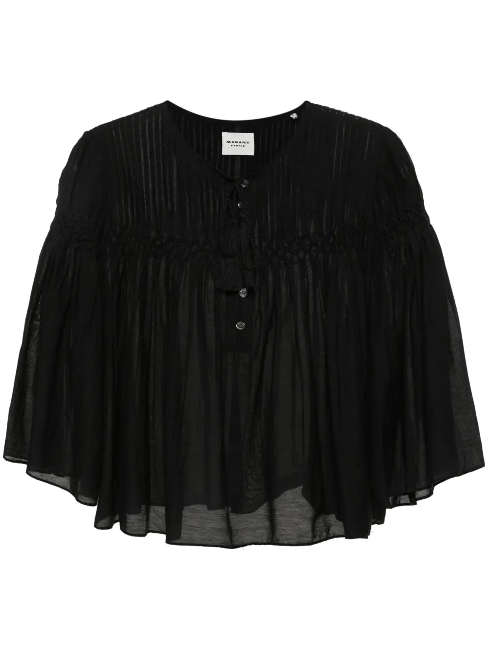 Axeliana Pintuck-Detail Blouse