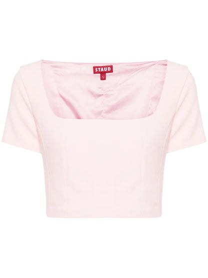 Anya Square-Neck Crop Blouse