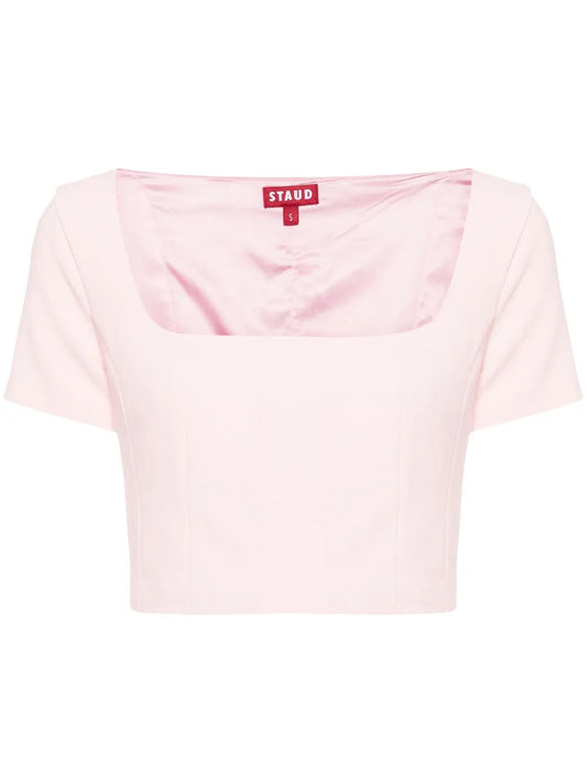Anya Square-Neck Crop Blouse