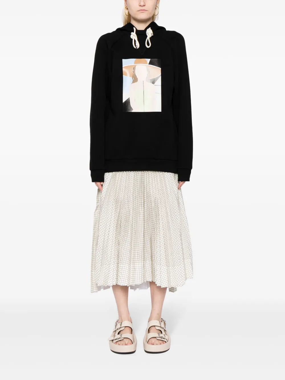 Graphic-Print Hoodie