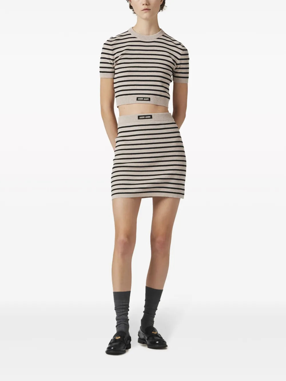 Striped Short-Sleeve Jumper