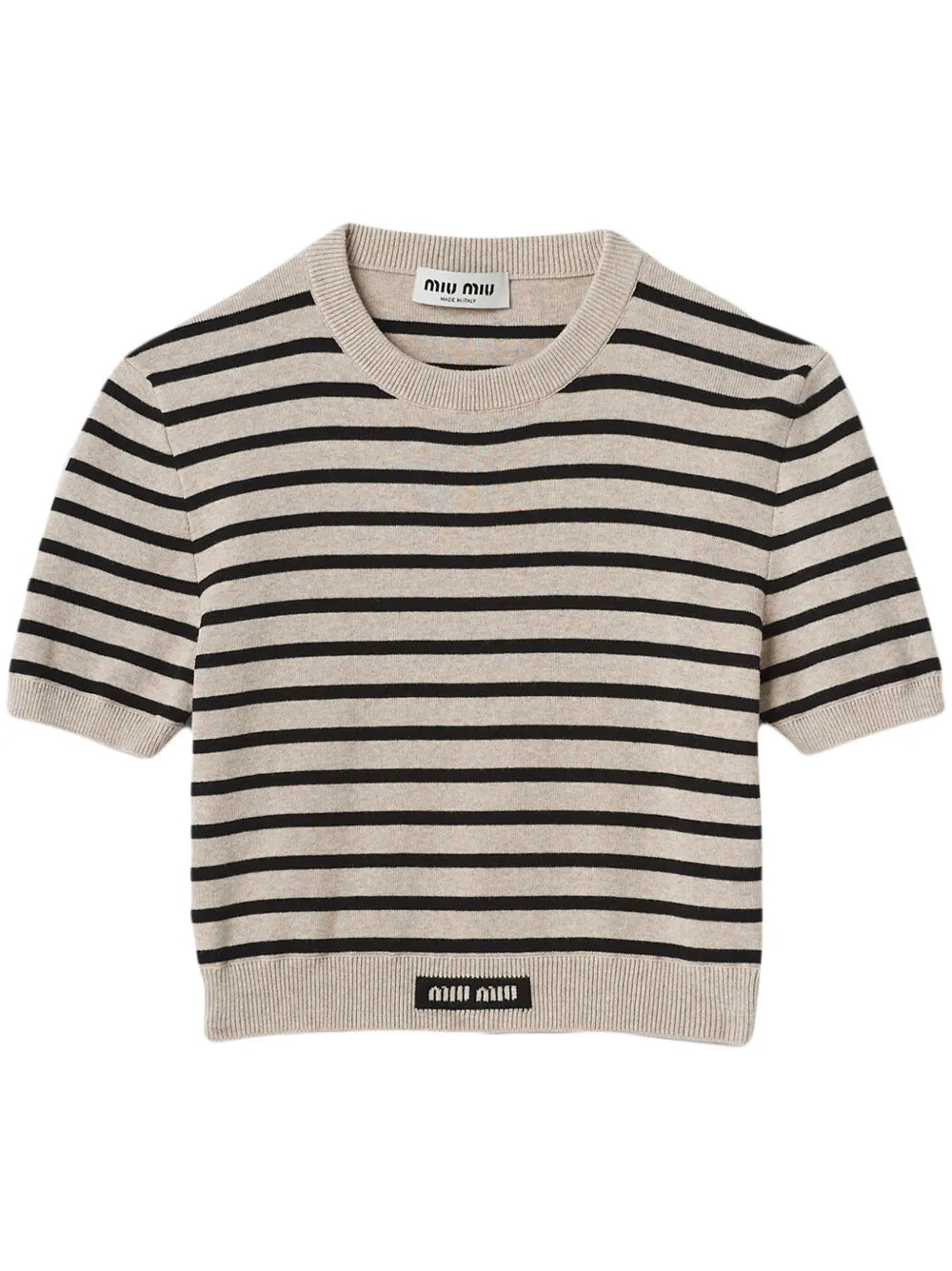 Striped Short-Sleeve Jumper