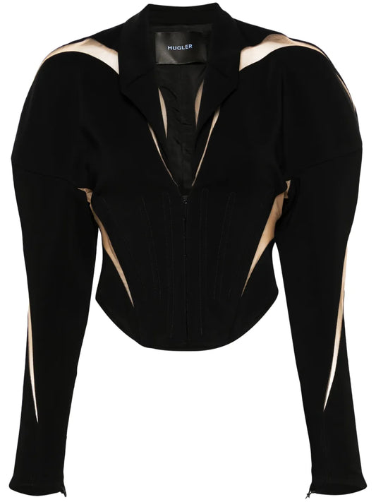 Spiral Illusion Corset Jacket