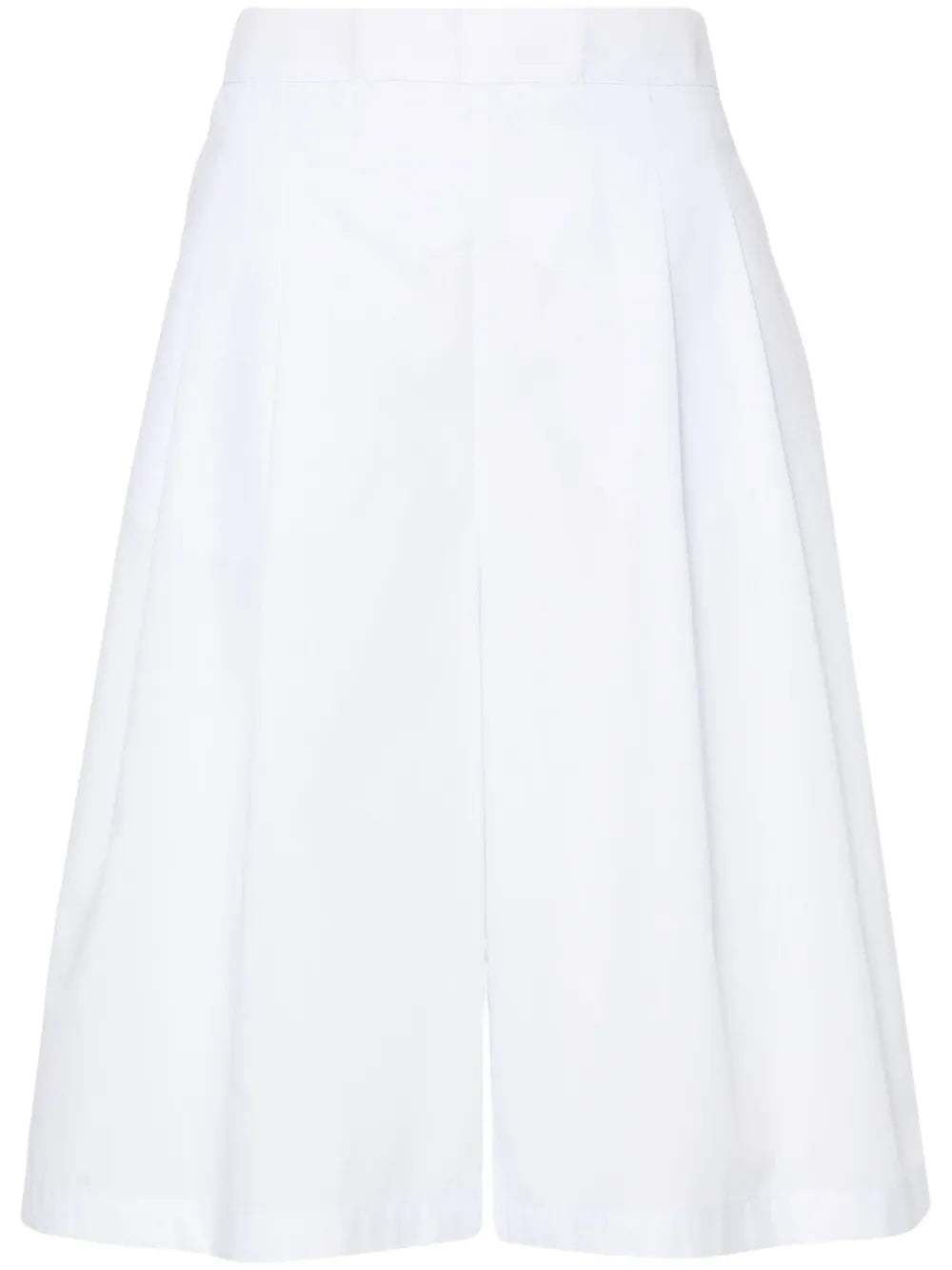 High-Waist Poplin Tailored Shorts