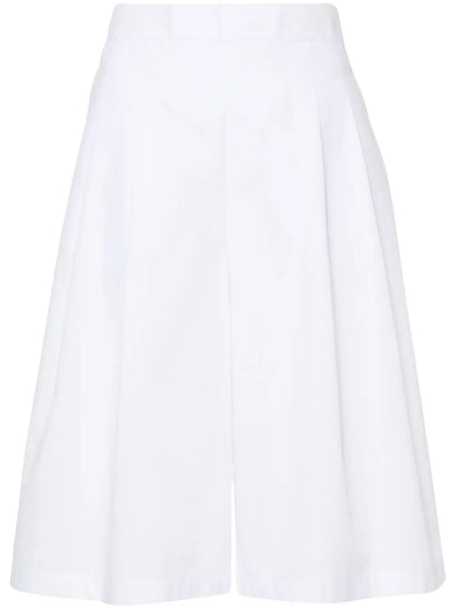 High-Waist Poplin Tailored Shorts