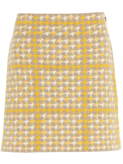 Cashmere-Blend Miniskirt