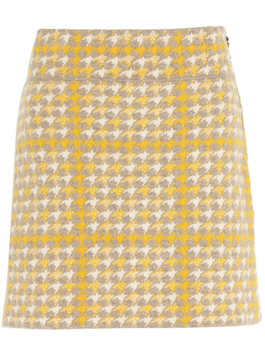 Cashmere-Blend Miniskirt
