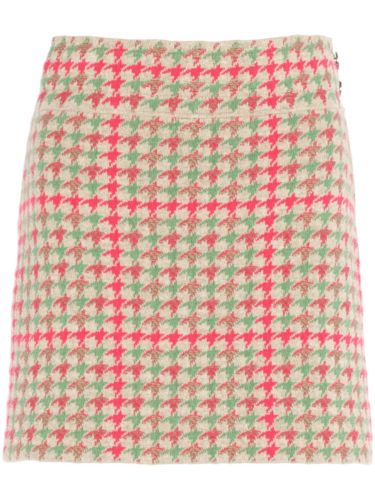 Cashmere-Blend Miniskirt