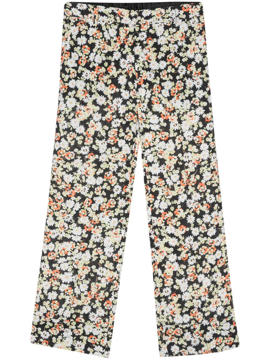 Floral-Print Trousers