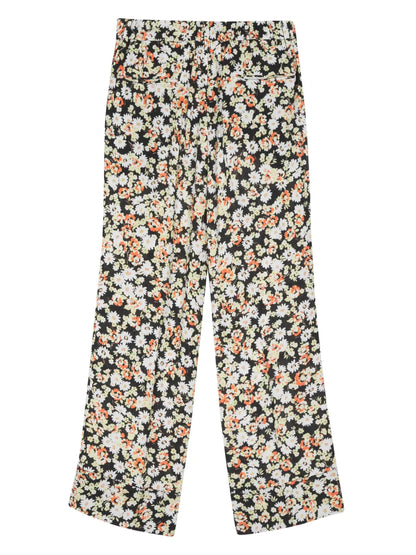 Floral-Print Trousers