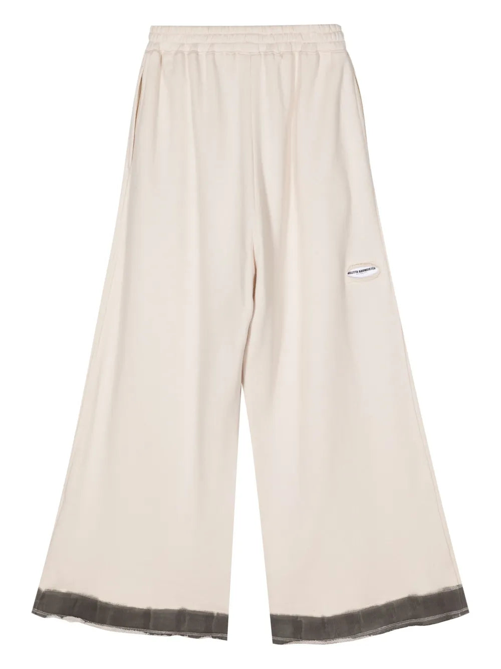Wide-Leg Cotton Track Pants