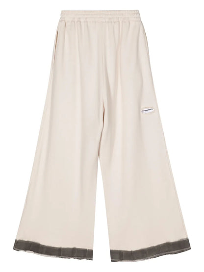 Wide-Leg Cotton Track Pants