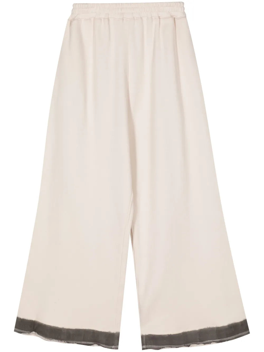 Wide-Leg Cotton Track Pants