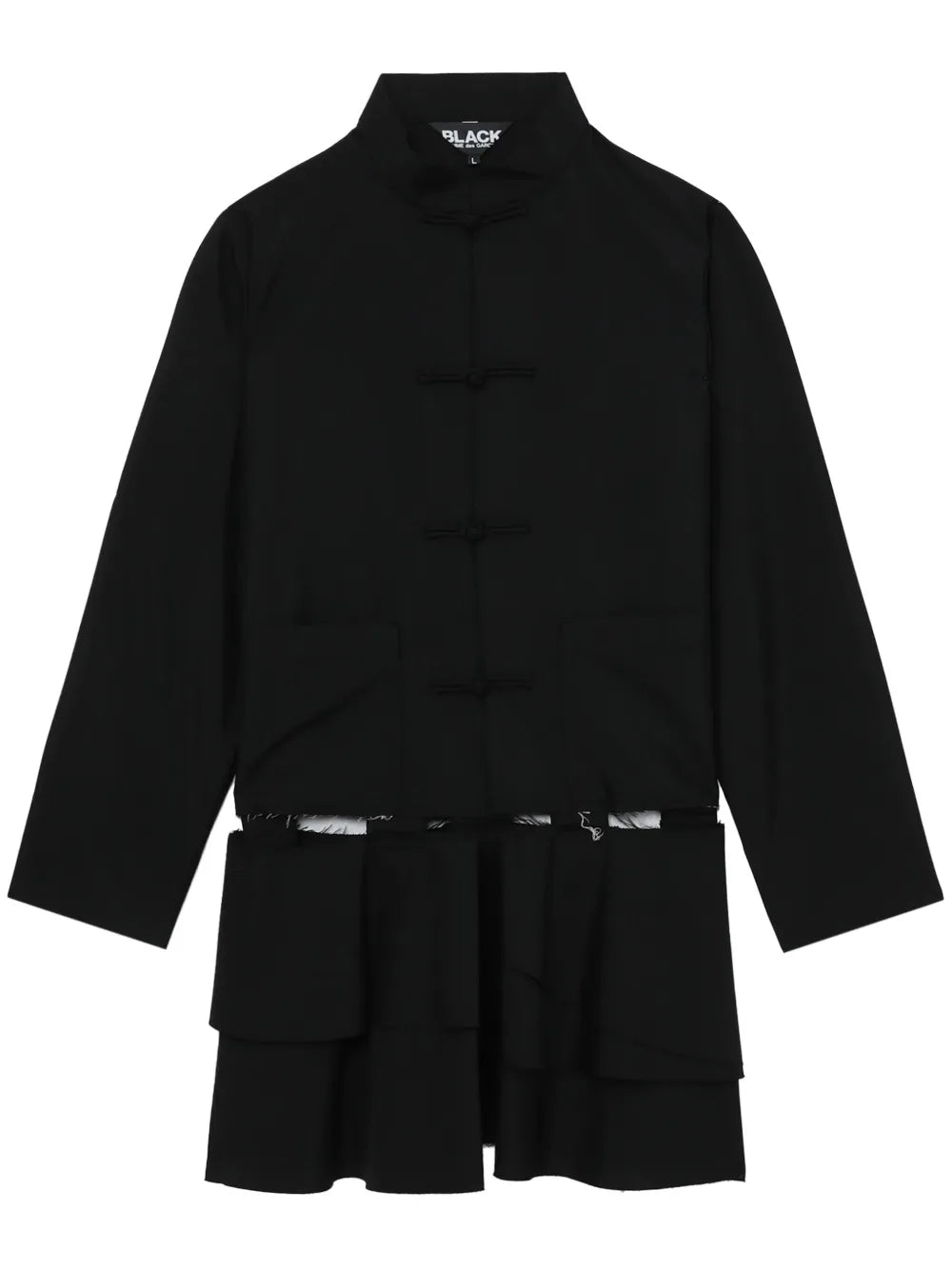 Cut-Out Wool-Blend Coat