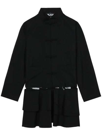 Cut-Out Wool-Blend Coat