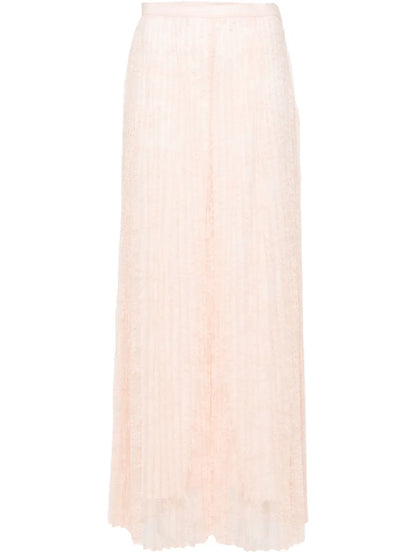 Pleated Lace Palazzo Pants
