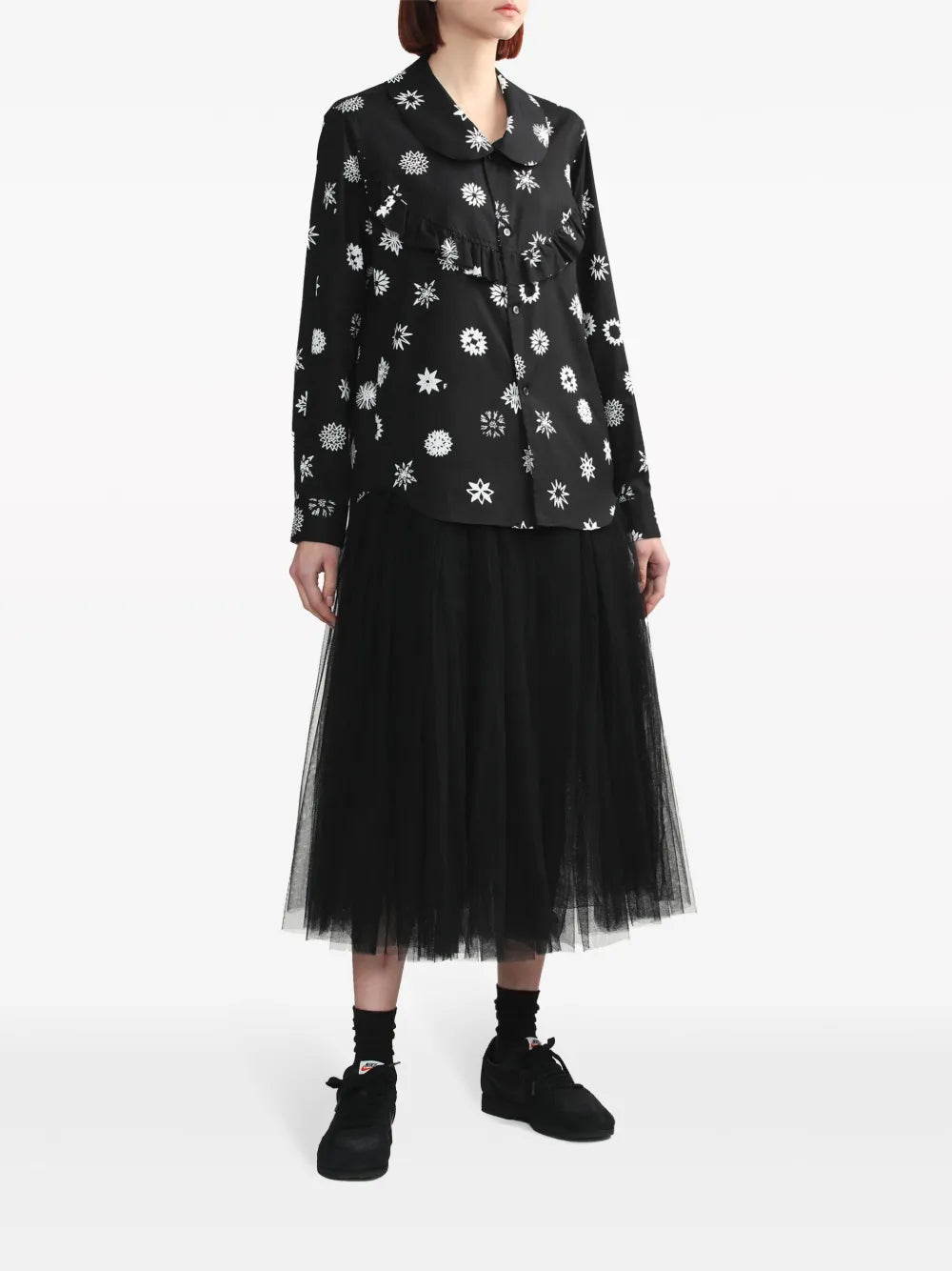 Tulle Midi Skirt