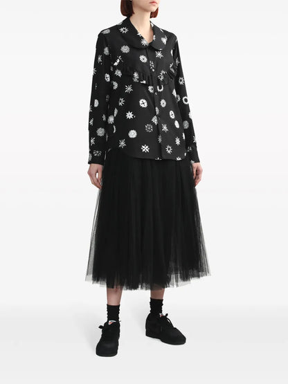 Tulle Midi Skirt