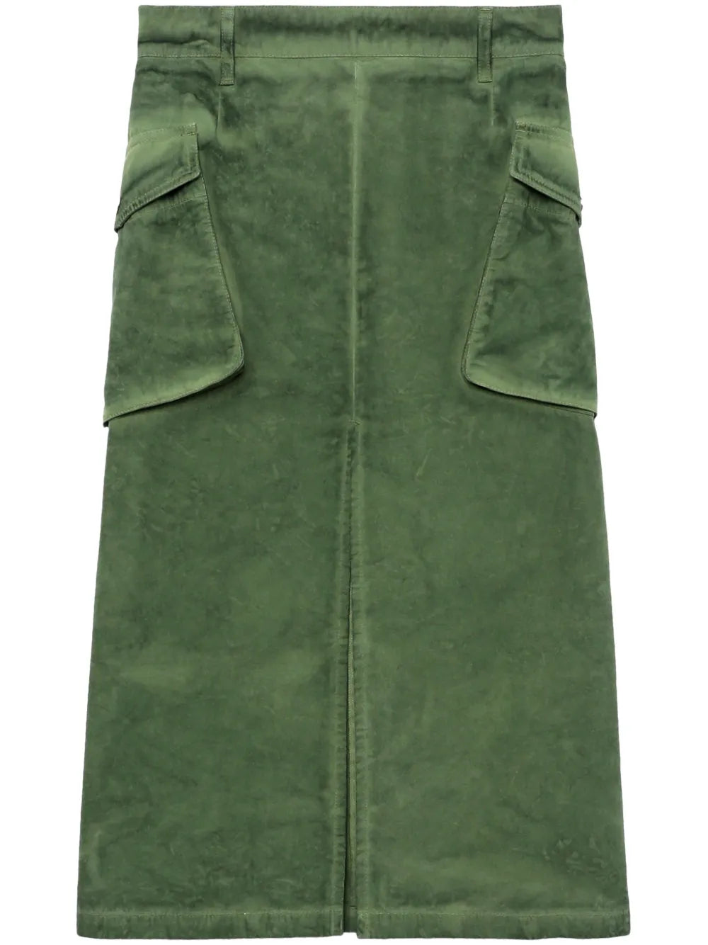 Cargo-Pocket Midi Skirt