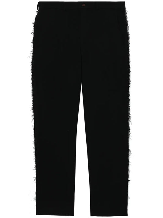 Mid-Rise Straight-Leg Trousers