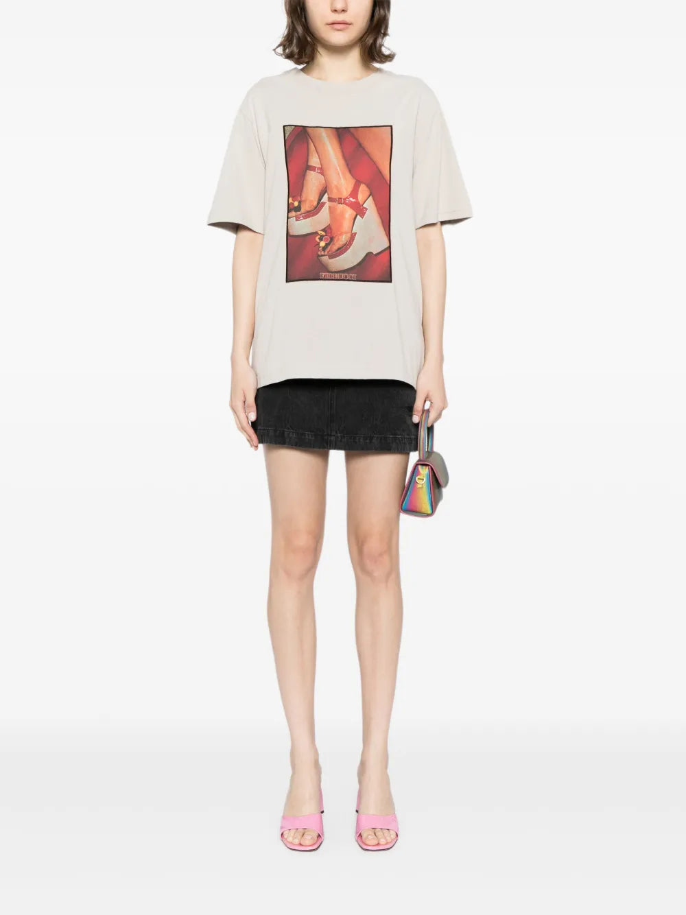 Organic Cotton T-Shirt With Graphic Print