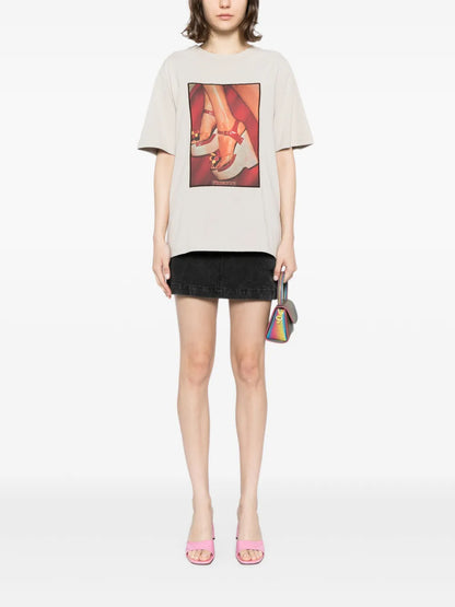 Organic Cotton T-Shirt With Graphic Print