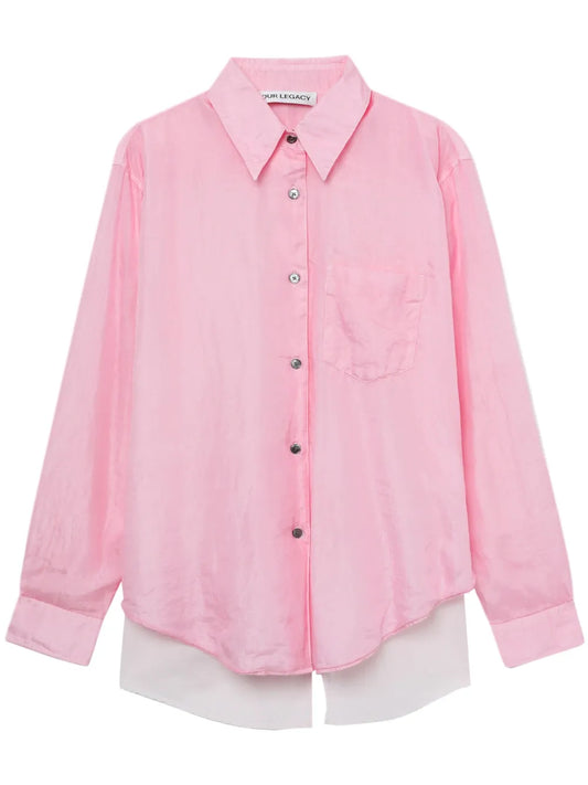 Apron Cotton-Silk Shirt