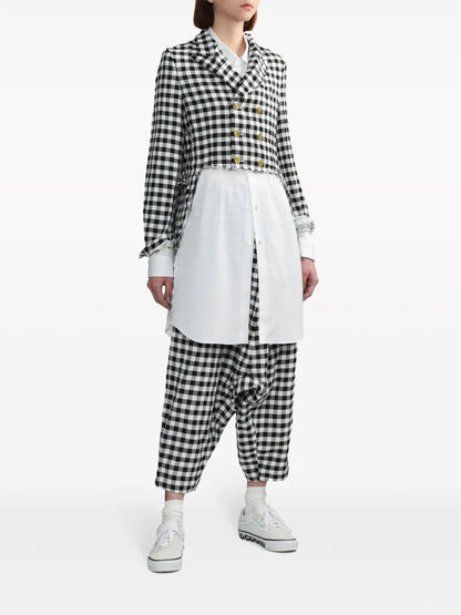 Ruffle-Trim Oversized Shirt