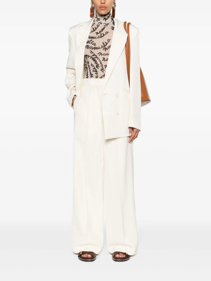 Wide-Leg Tailored Trousers