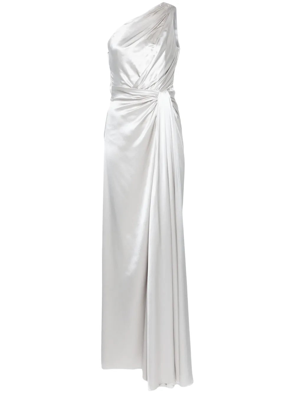 Off-Shoulder Silk Gown