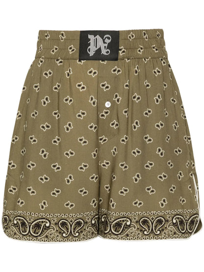 Bandana-Print Track Shorts