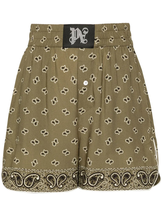 Bandana-Print Track Shorts