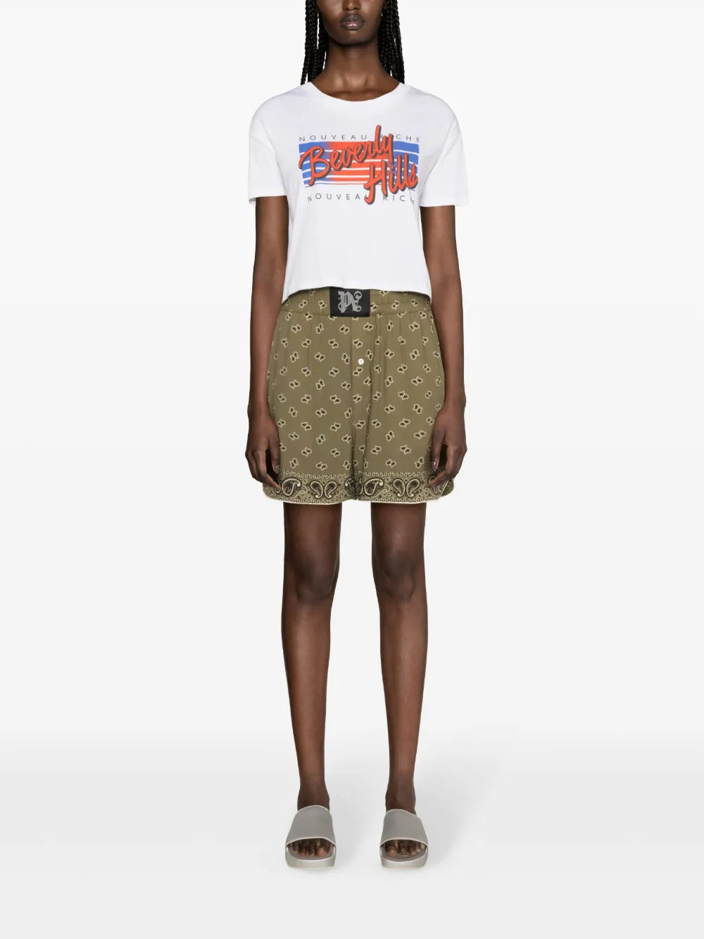 Bandana-Print Track Shorts