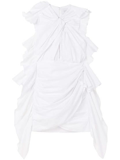 Calla Lily Draped Minidress