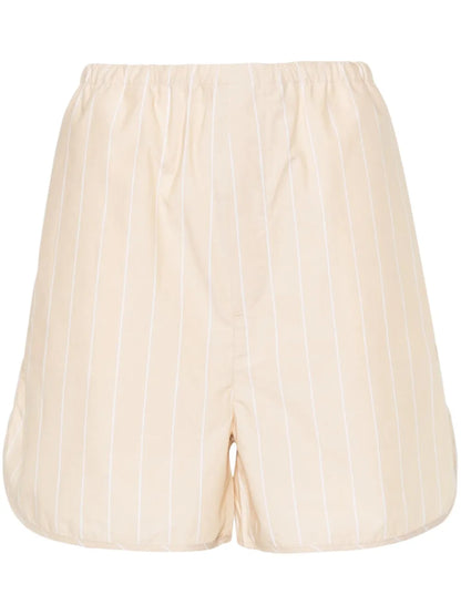 Striped Organic-Cotton Shorts