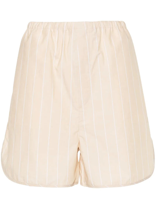 Striped Organic-Cotton Shorts