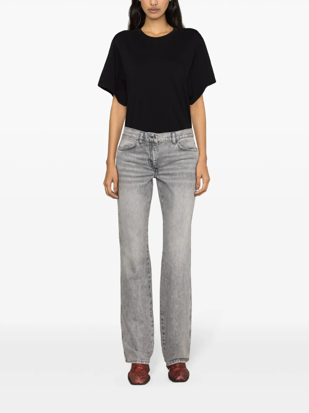 Open-Back Cotton T-Shirt