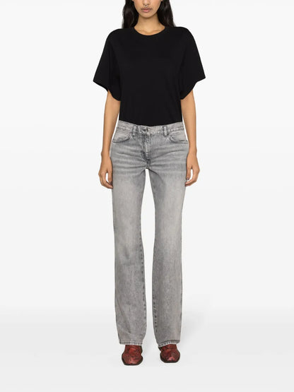 Open-Back Cotton T-Shirt