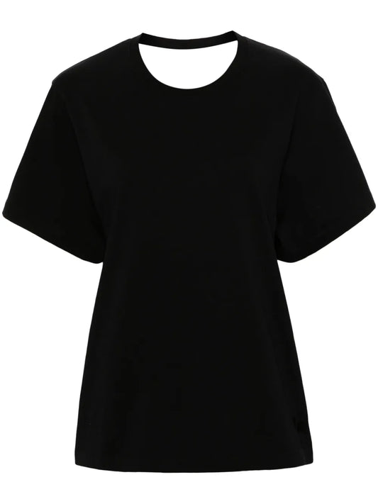 Open-Back Cotton T-Shirt