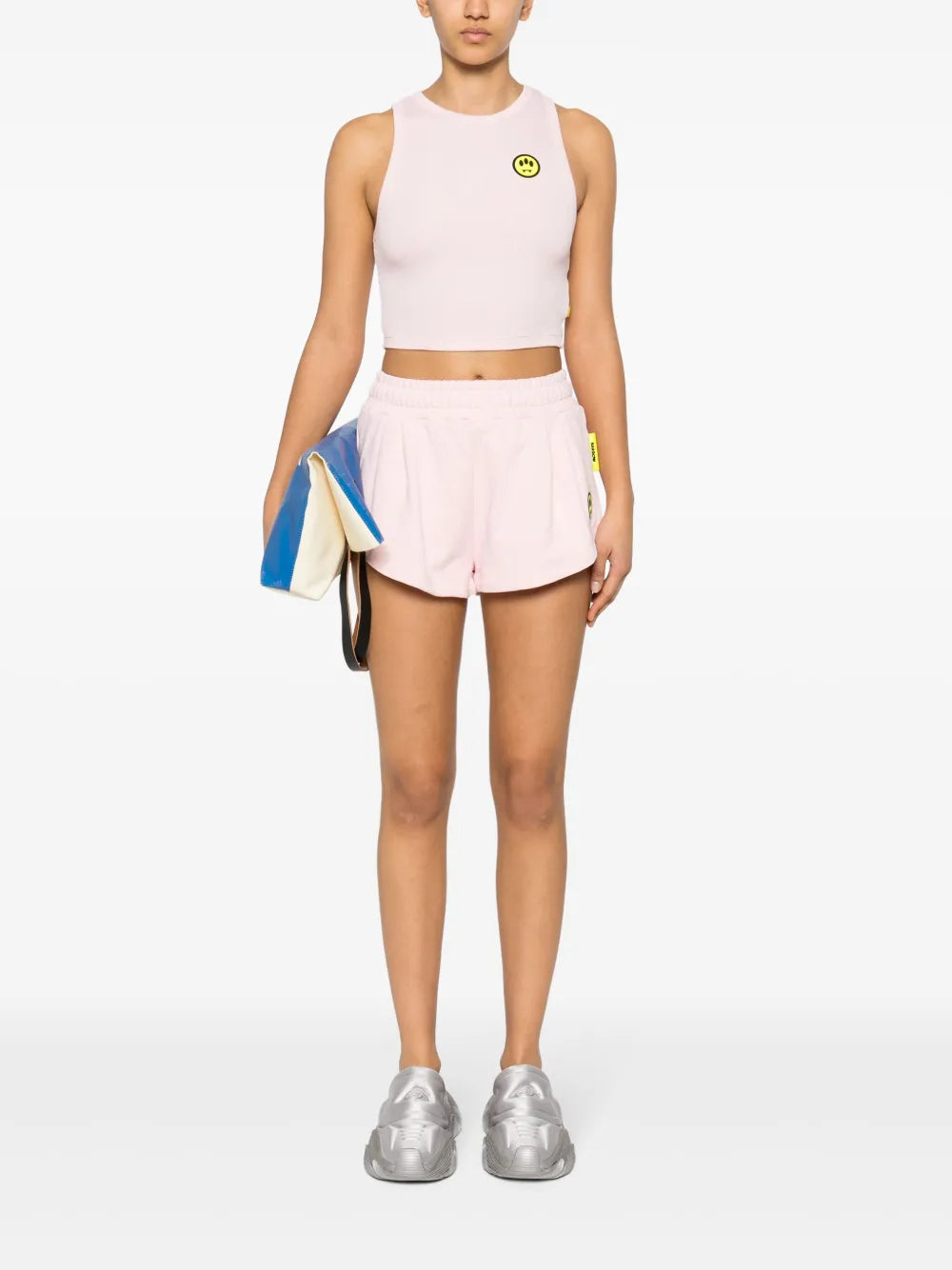 Logo-Print Cotton Shorts