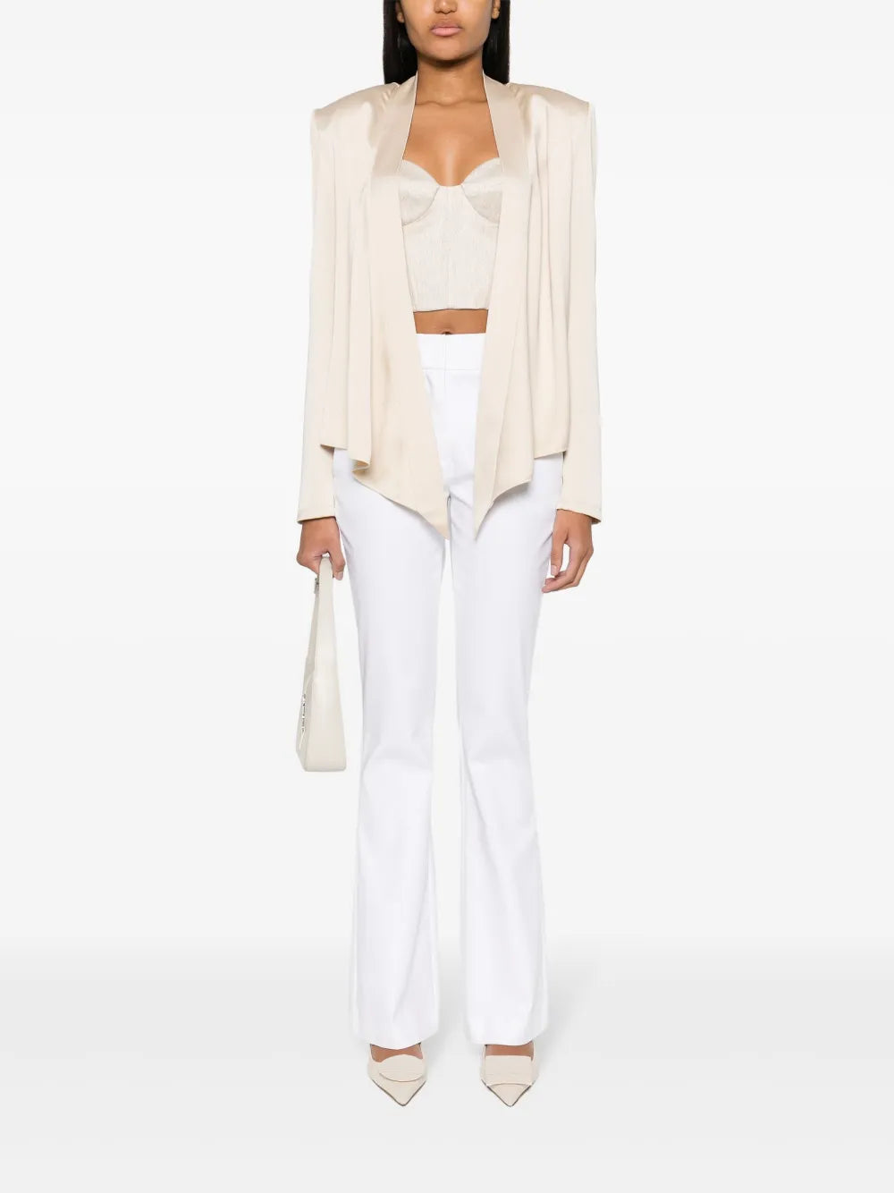 Twill Flared Trousers