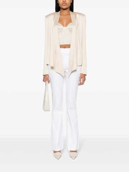 Twill Flared Trousers