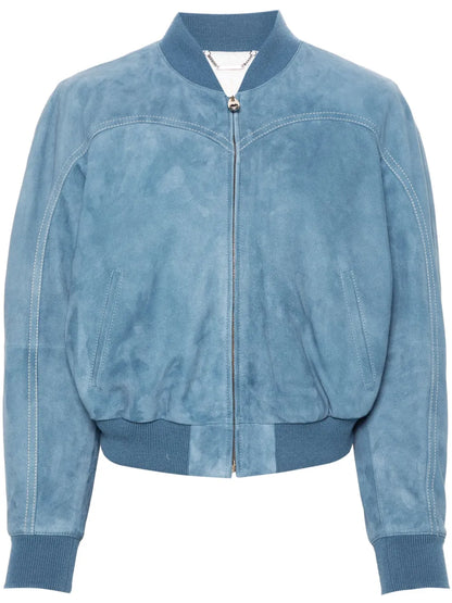 Suede Bomber Jacket