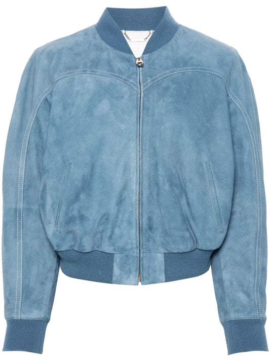 Suede Bomber Jacket